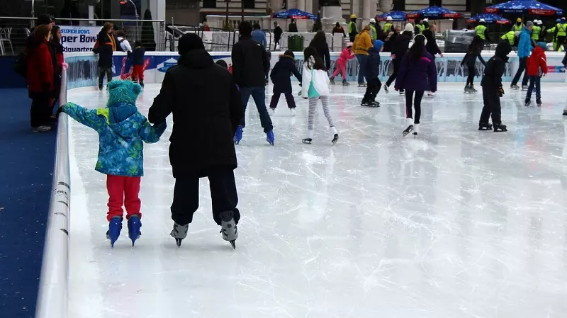 People skating on ice